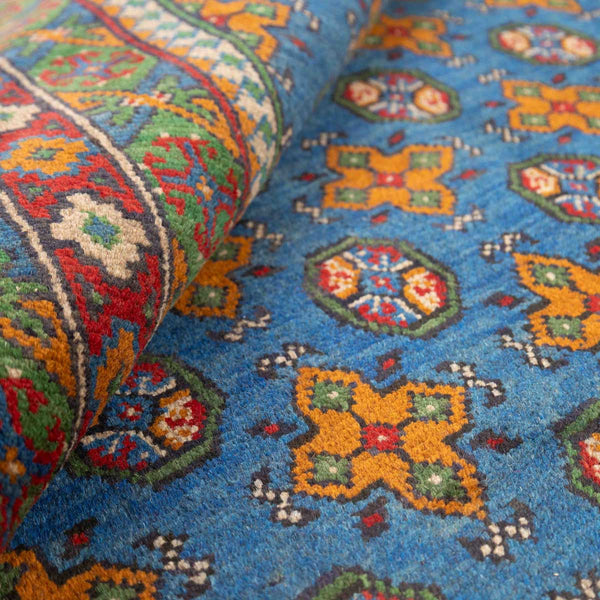 שטיח אפגני בוכרה 00 כחול 242*172 | Bokhara Rug