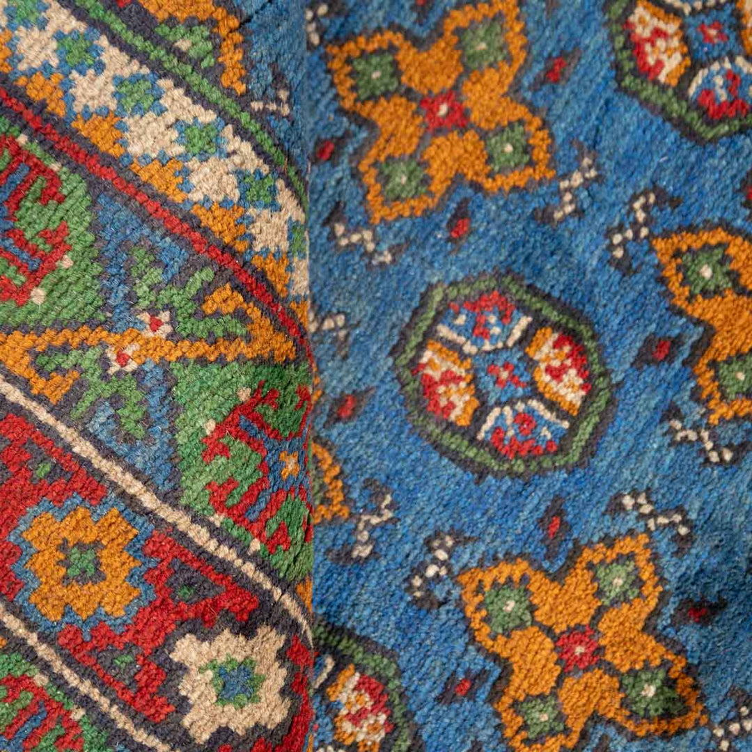 שטיח אפגני בוכרה 00 כחול 242*172 | Bokhara Rug
