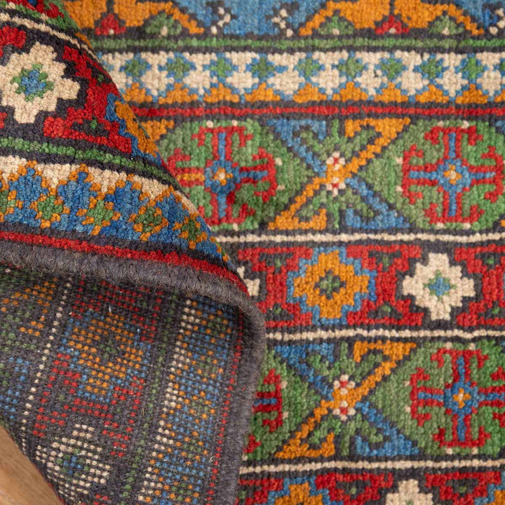 שטיח אפגני בוכרה 00 כחול 242*172 | Bokhara Rug