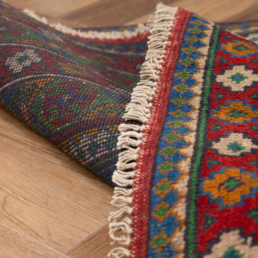 שטיח אפגני בוכרה 00 כחול 242*172 | Bokhara Rug