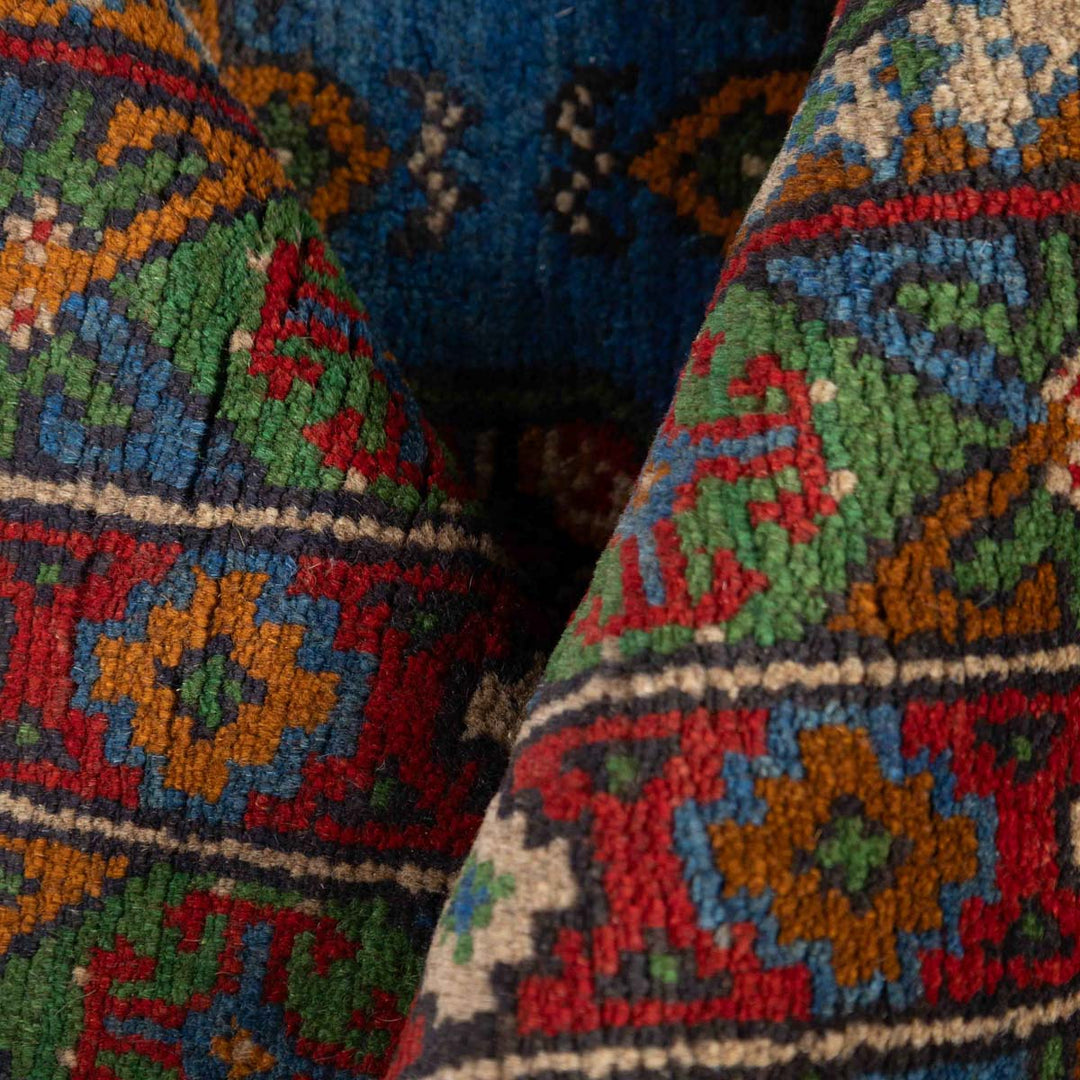 שטיח אפגני בוכרה 00 כחול 242*172 | Bokhara Rug