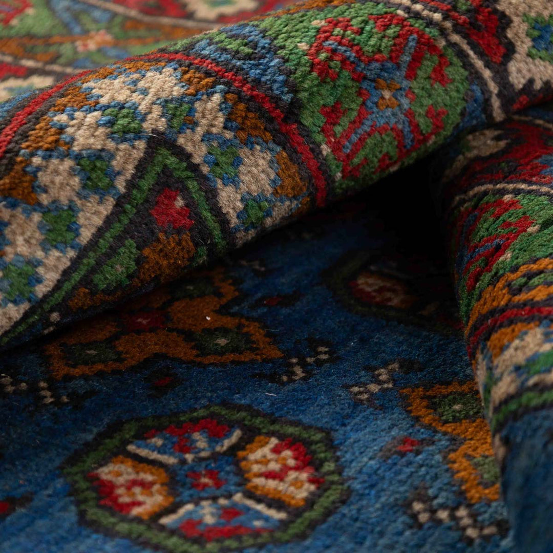 שטיח אפגני בוכרה 00 כחול 242*172 | Bokhara Rug