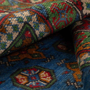 שטיח אפגני בוכרה 00 כחול 242*172 | Bokhara Rug