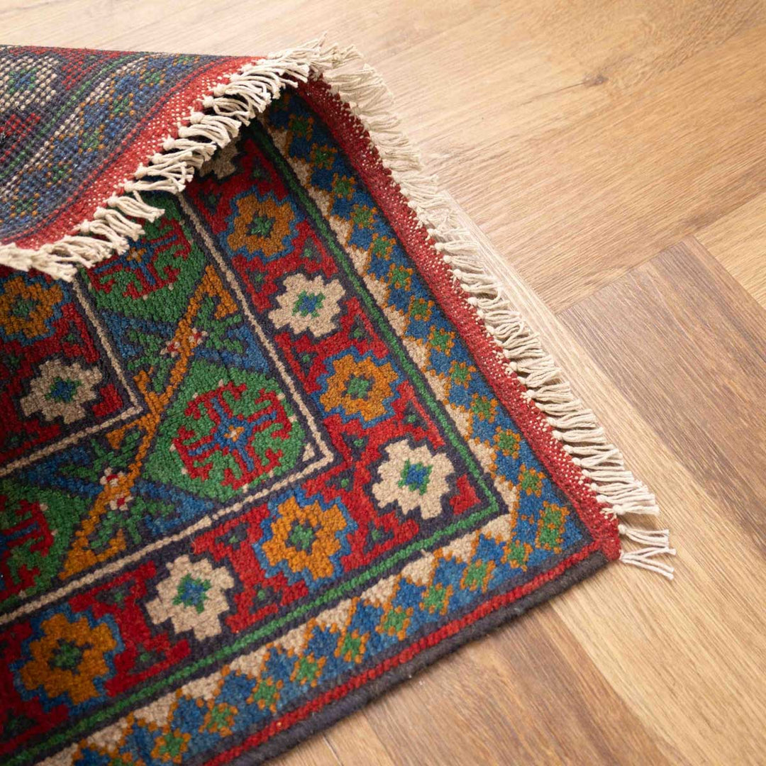 שטיח אפגני בוכרה 00 כחול 242*172 | Bokhara Rug