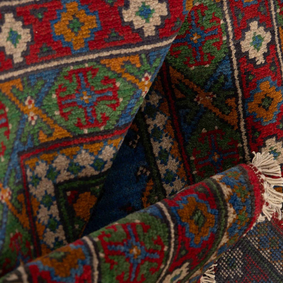 שטיח אפגני בוכרה 00 כחול 242*172 | Bokhara Rug