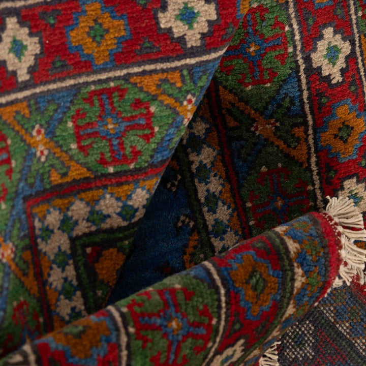 שטיח אפגני בוכרה 00 כחול 242*172 | Bokhara Rug