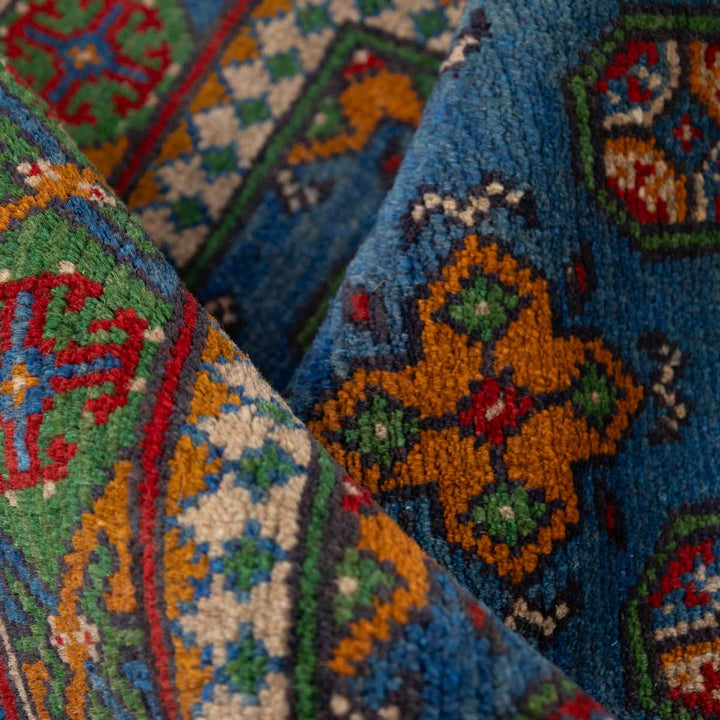 שטיח אפגני בוכרה 00 כחול 242*172 | Bokhara Rug