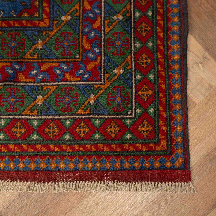 שטיח אפגני בוכרה 00 כחול 241*168 | Bokhara Rug