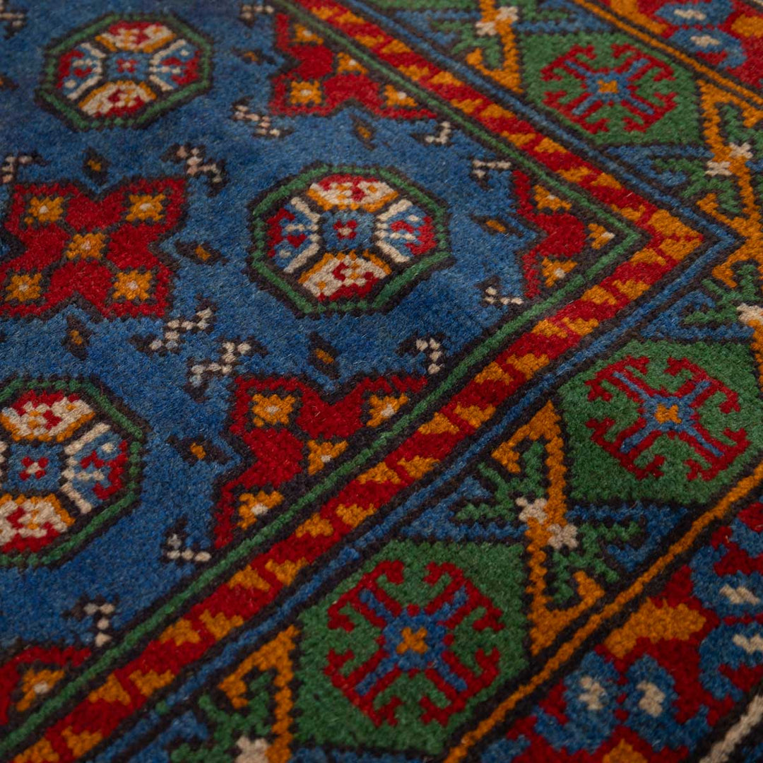 שטיח אפגני בוכרה 00 כחול 241*168 | Bokhara Rug