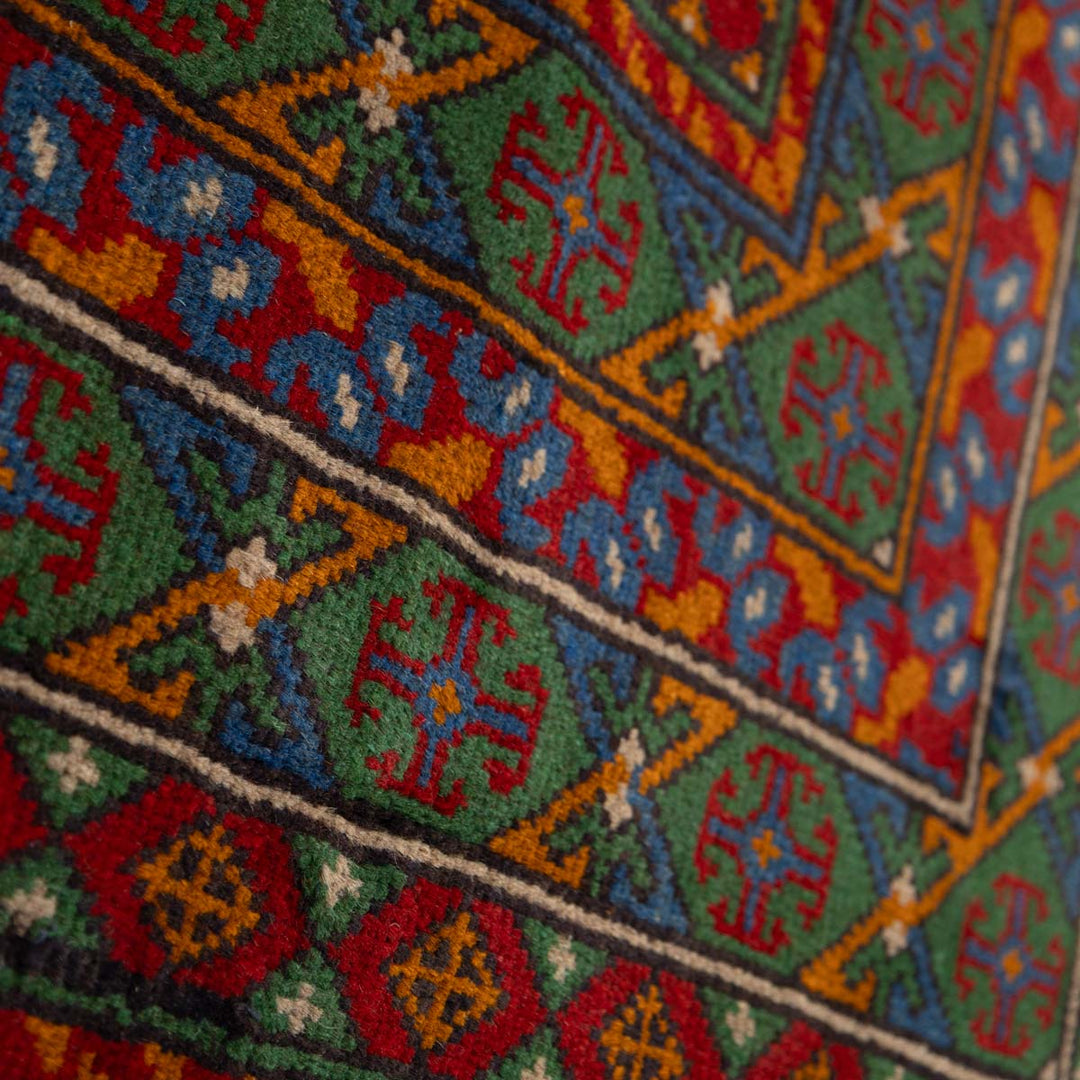 שטיח אפגני בוכרה 00 כחול 241*168 | Bokhara Rug