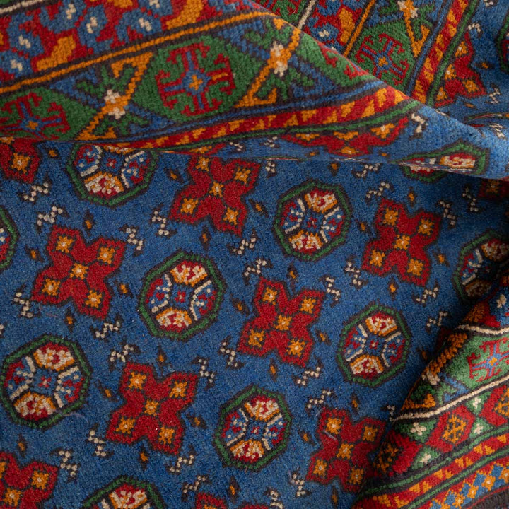 שטיח אפגני בוכרה 00 כחול 241*168 | Bokhara Rug