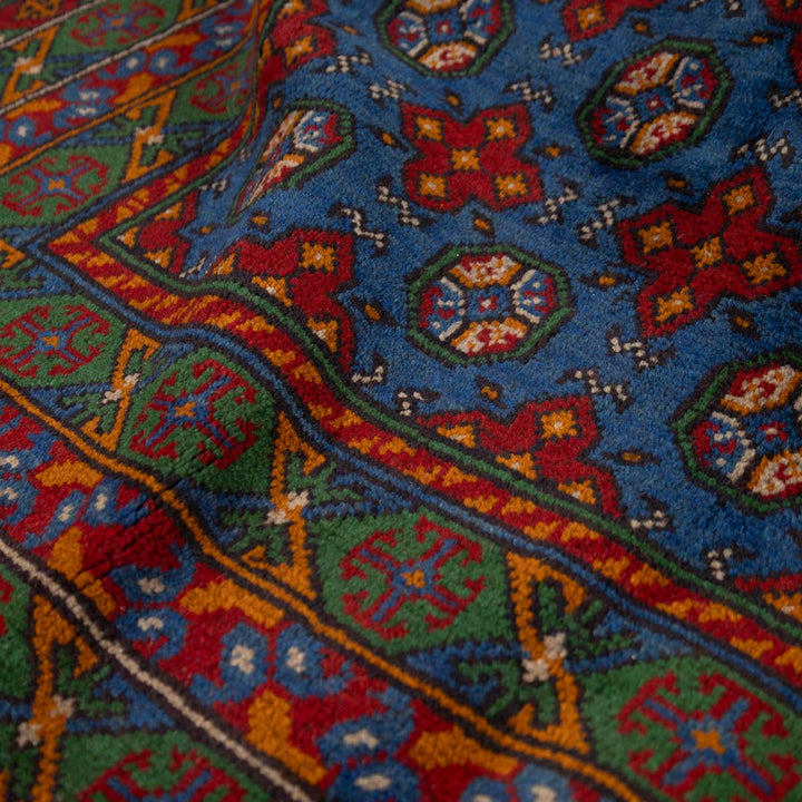 שטיח אפגני בוכרה 00 כחול 241*168 | Bokhara Rug