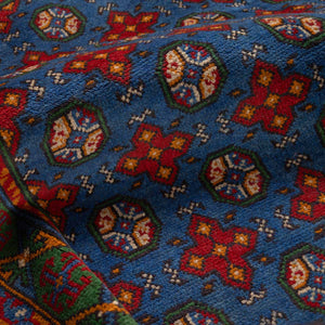 שטיח אפגני בוכרה 00 כחול 241*168 | Bokhara Rug