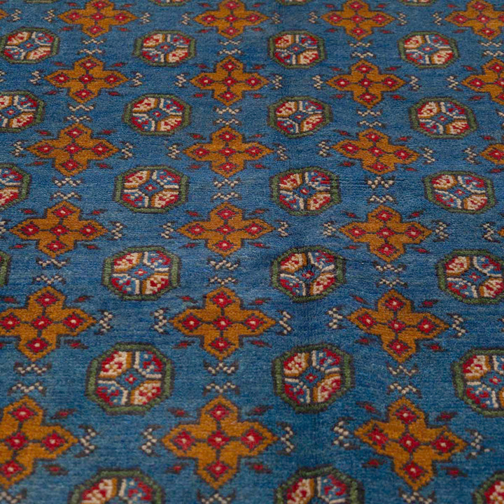 שטיח אפגני בוכרה 00 כחול 201*153 | Bokhara Rug
