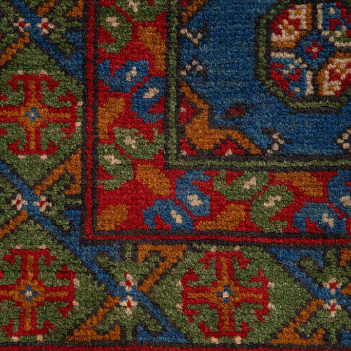 שטיח אפגני בוכרה 00 כחול 201*153 | Bokhara Rug