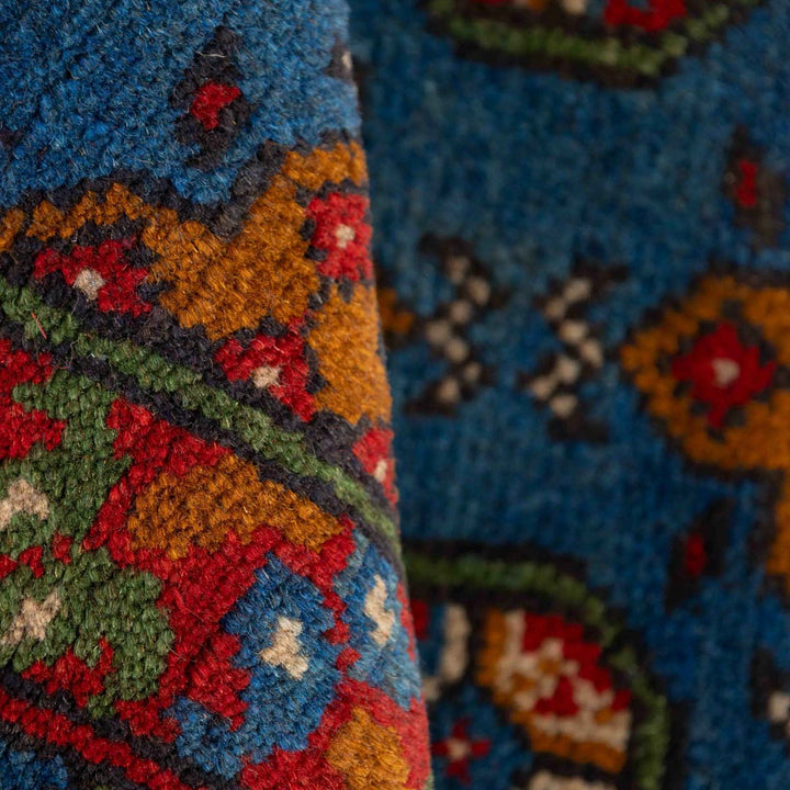 שטיח אפגני בוכרה 00 כחול 201*153 | Bokhara Rug