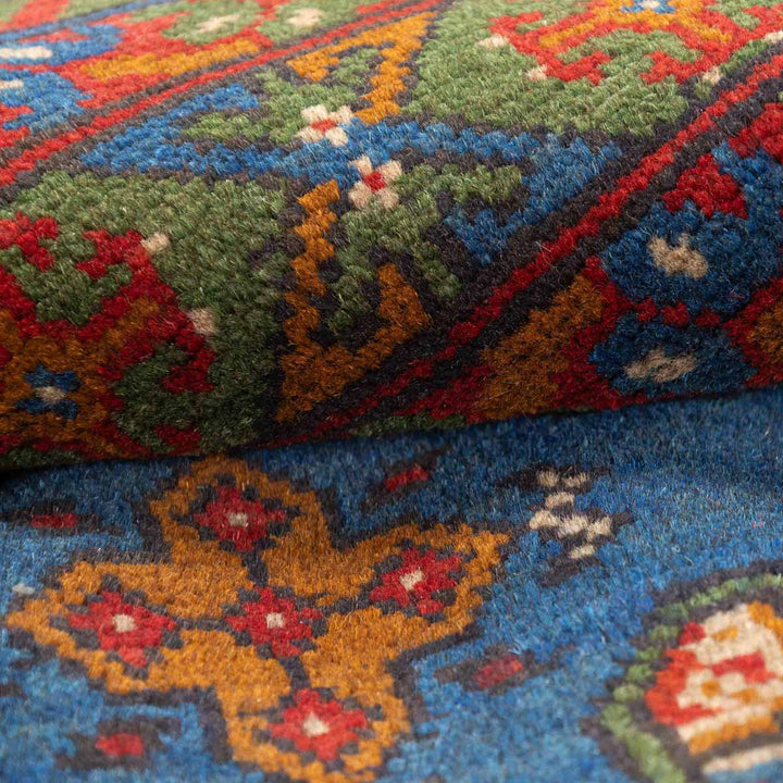 שטיח אפגני בוכרה 00 כחול 201*153 | Bokhara Rug