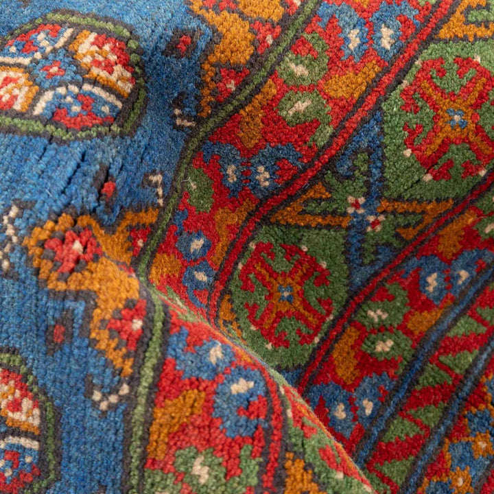 שטיח אפגני בוכרה 00 כחול 201*153 | Bokhara Rug