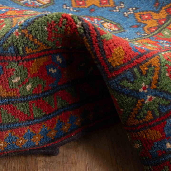 שטיח אפגני בוכרה 00 כחול 201*153 | Bokhara Rug