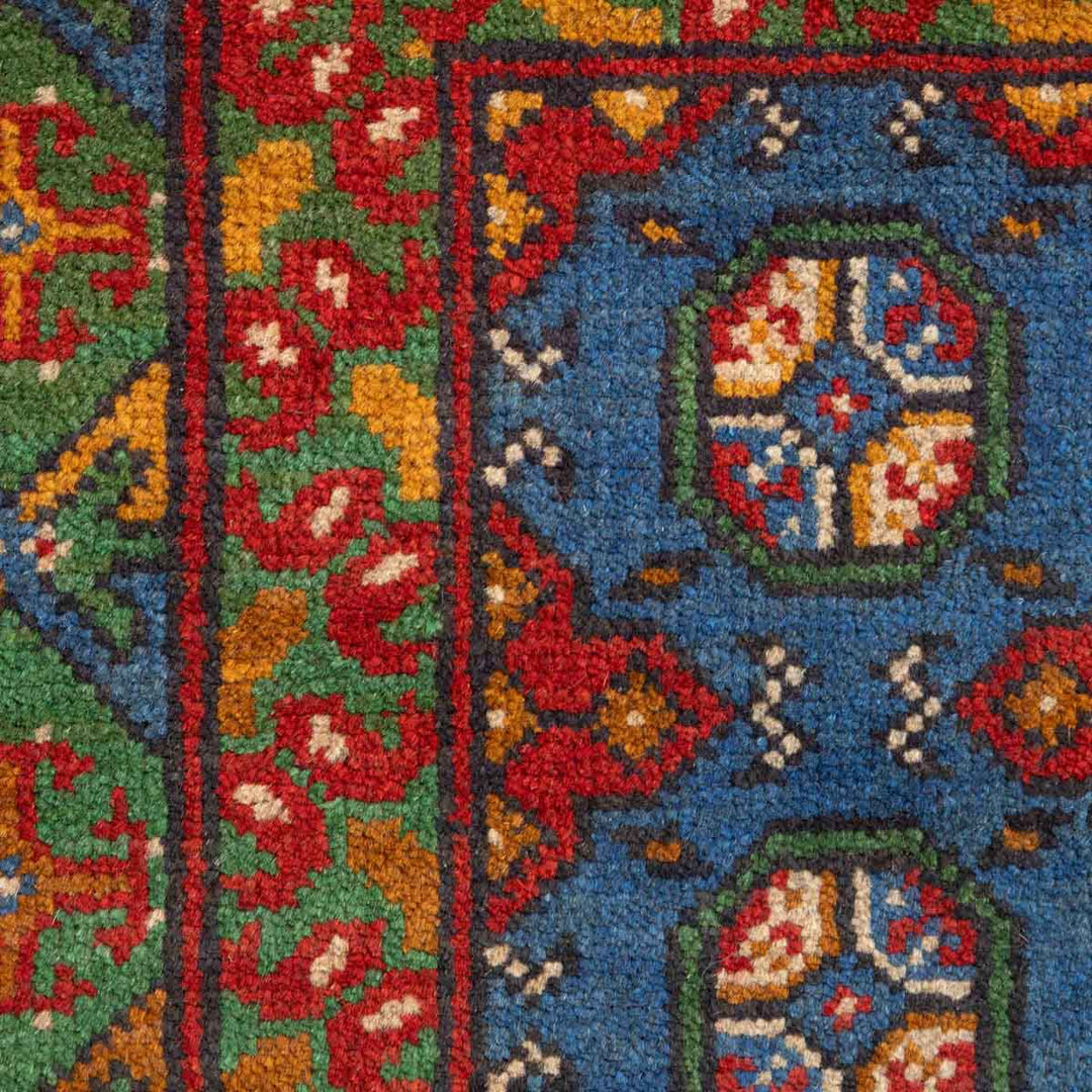 שטיח אפגני בוכרה 00 כחול 198*154 | Bokhara Rug