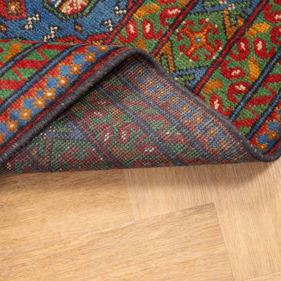שטיח אפגני בוכרה 00 כחול 198*154 | Bokhara Rug