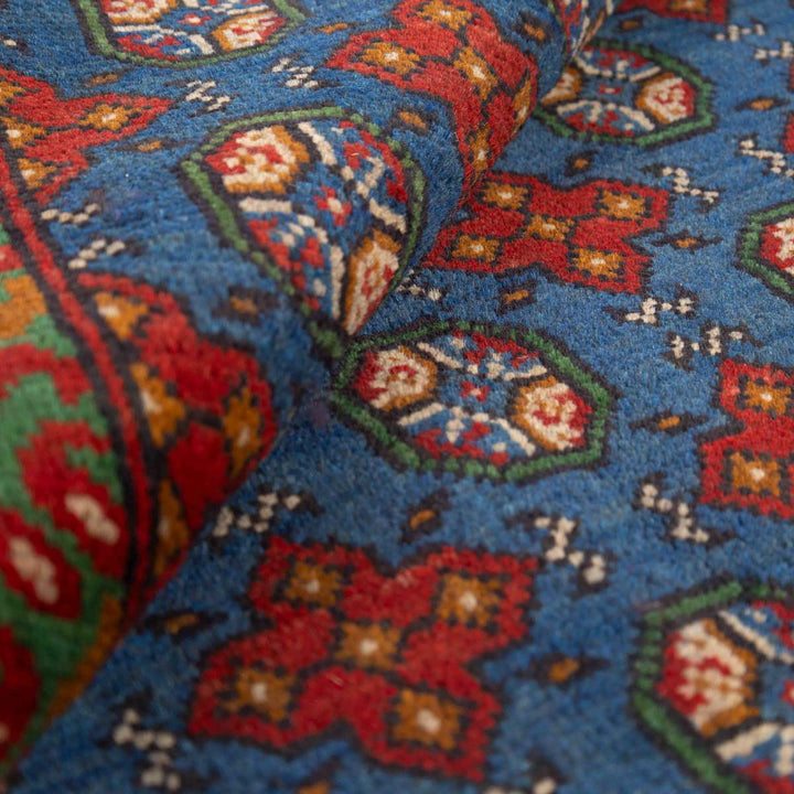 שטיח אפגני בוכרה 00 כחול 198*154 | Bokhara Rug