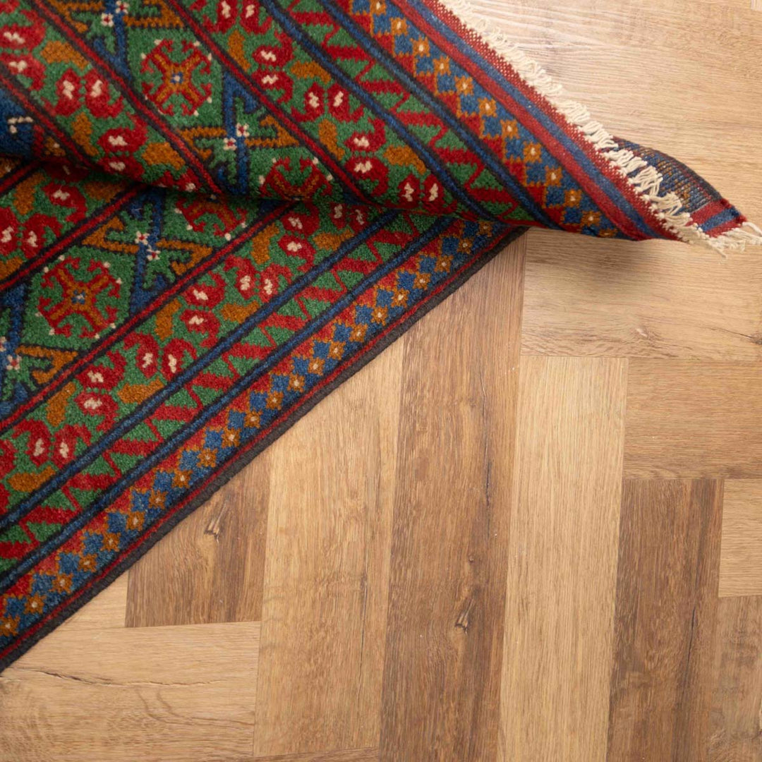 שטיח אפגני בוכרה 00 כחול 198*154 | Bokhara Rug