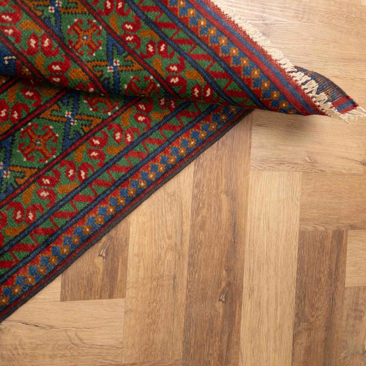 שטיח אפגני בוכרה 00 כחול 198*154 | Bokhara Rug