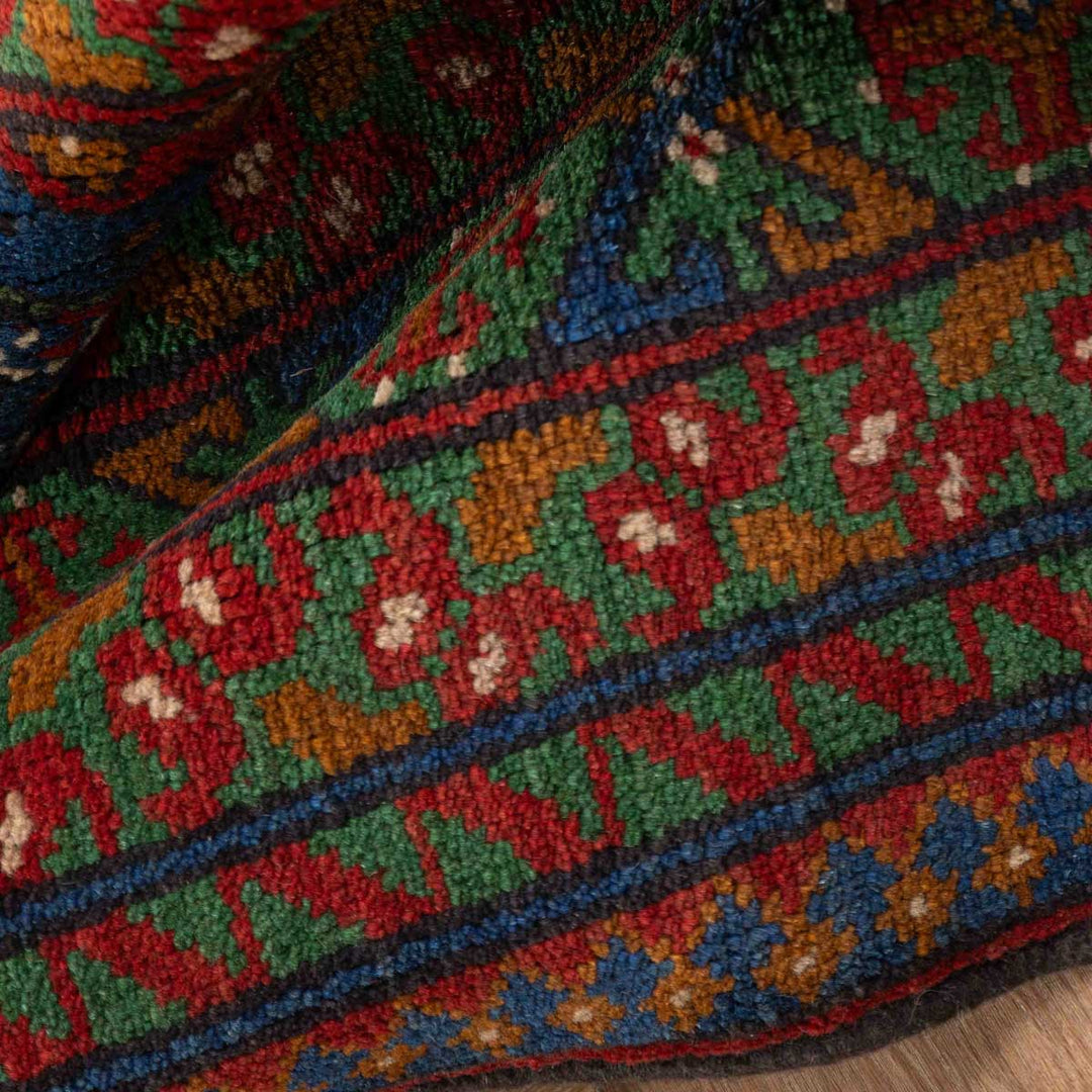 שטיח אפגני בוכרה 00 כחול 198*154 | Bokhara Rug