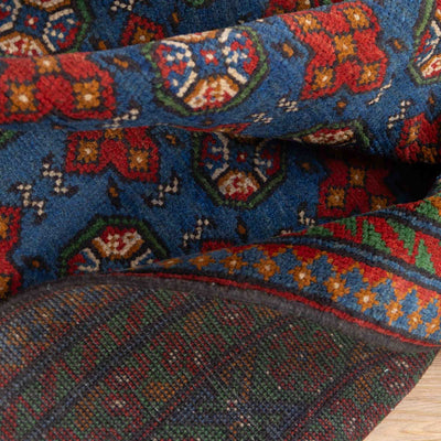 שטיח אפגני בוכרה 00 כחול 198*154 | Bokhara Rug
