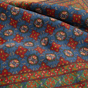 שטיח אפגני בוכרה 00 כחול 198*154 | Bokhara Rug