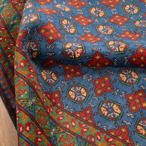 שטיח אפגני בוכרה 00 כחול 198*154 | Bokhara Rug