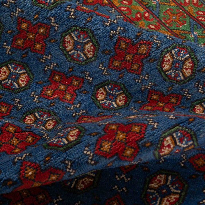 שטיח אפגני בוכרה 00 כחול 198*154 | Bokhara Rug