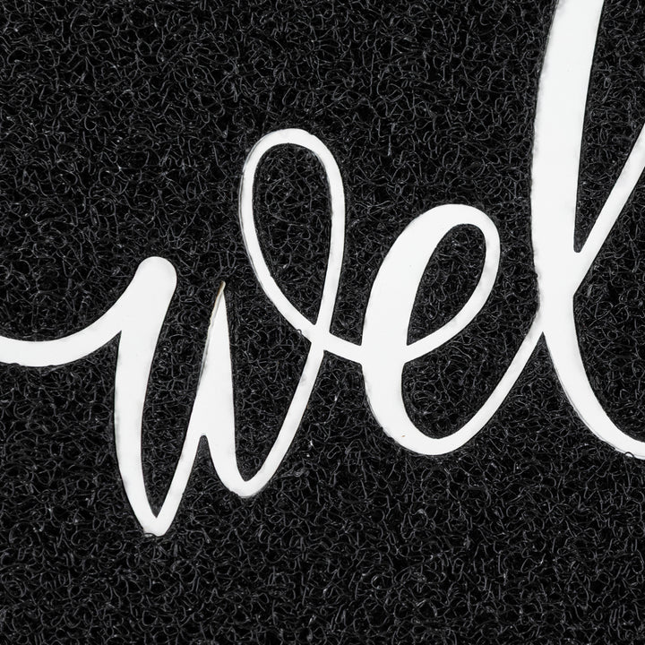שטיח לכניסה WELCOME 01 שחור