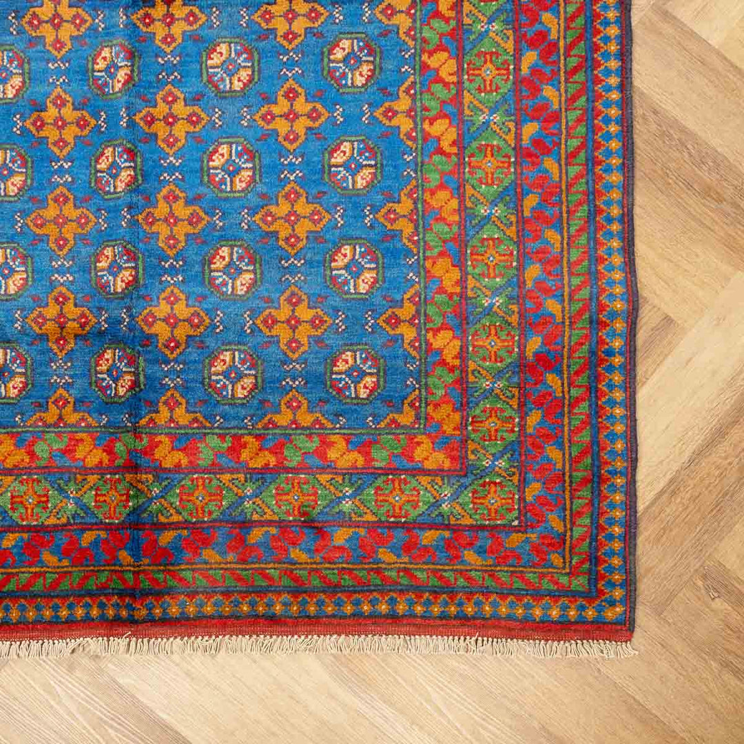 שטיח  אפגני בוכרה 00 כחול 198*152  | Bokhara Rug