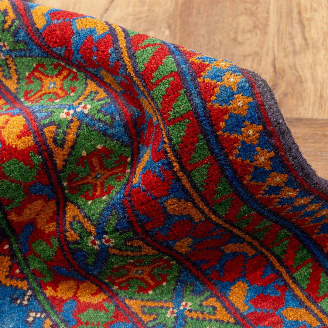 שטיח  אפגני בוכרה 00 כחול 198*152  | Bokhara Rug