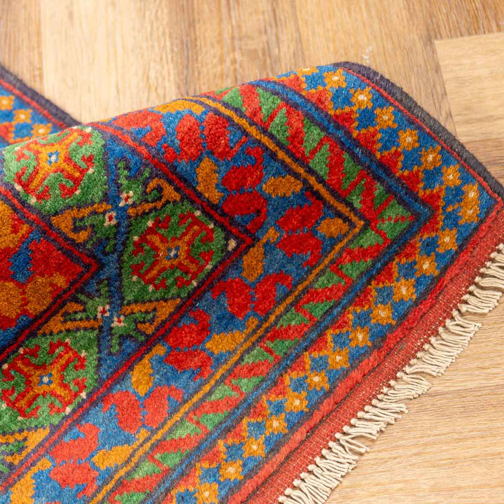 שטיח  אפגני בוכרה 00 כחול 198*152  | Bokhara Rug