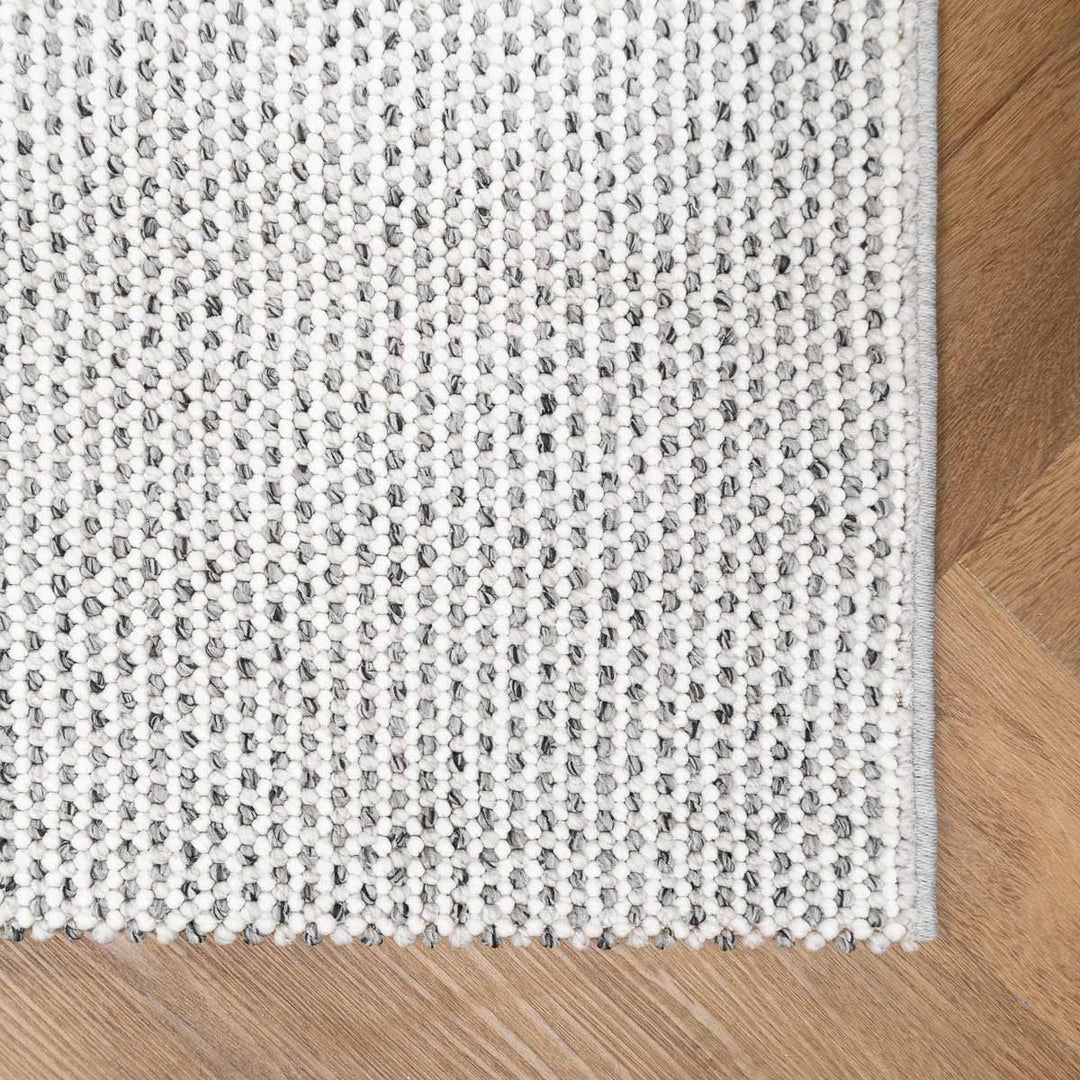 שטיח לופס 01 ראנר אפור כהה/קרם | Loops