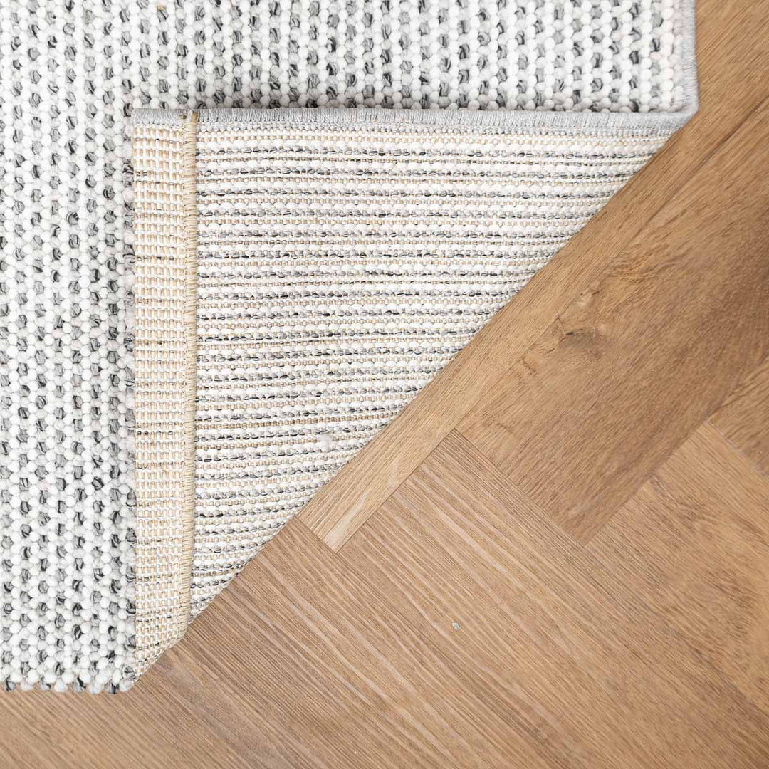 שטיח לופס 01 ראנר אפור כהה/קרם | Loops