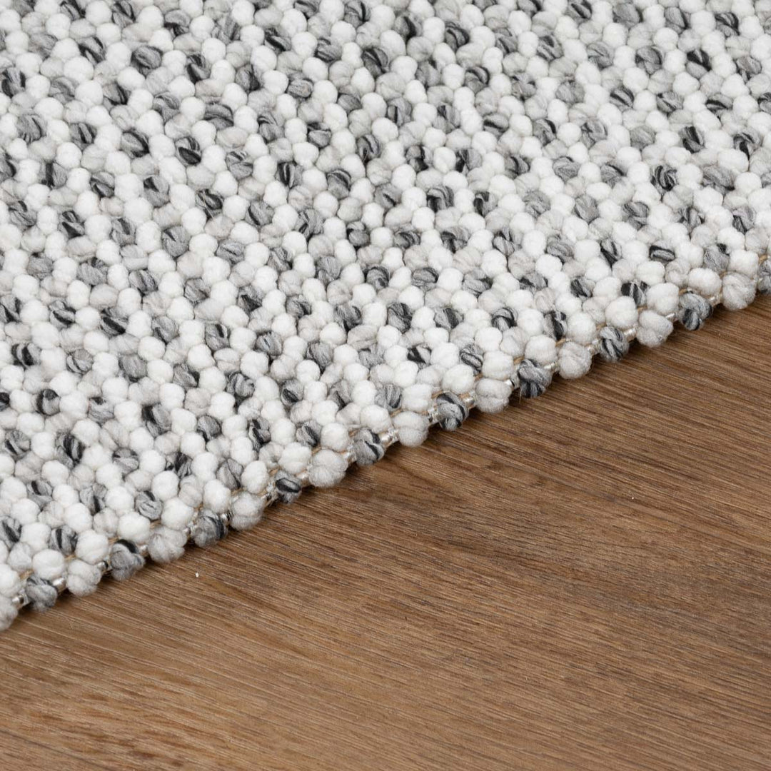 שטיח לופס 01 ראנר אפור כהה/קרם | Loops