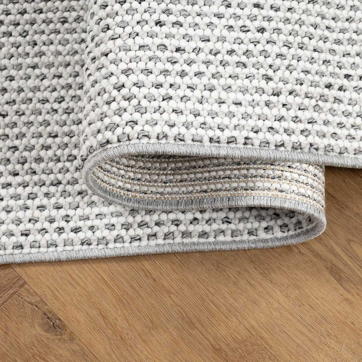 שטיח לופס 01 ראנר אפור כהה/קרם | Loops