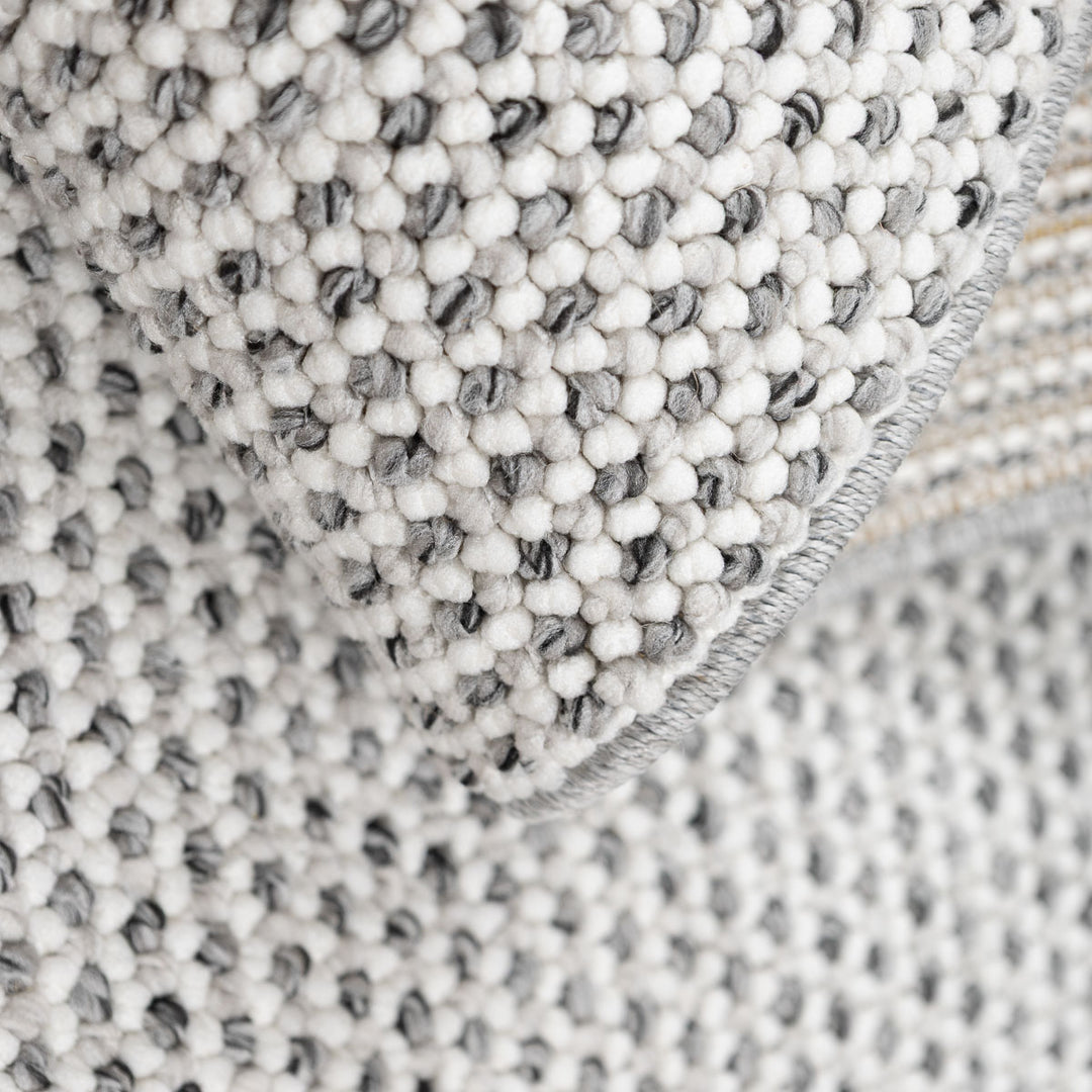 שטיח לופס 01 ראנר אפור כהה/קרם | Loops