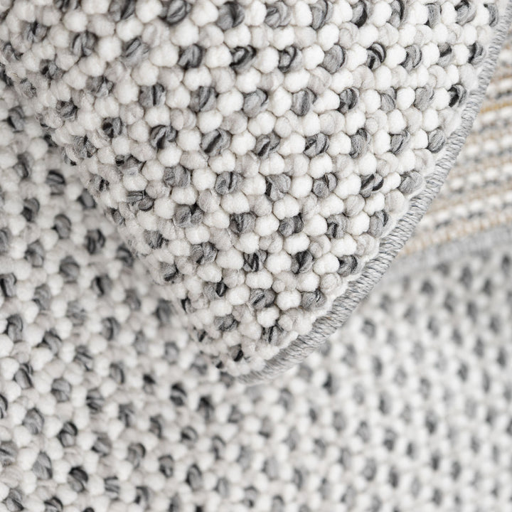 שטיח לופס 01 ראנר אפור כהה/קרם | Loops