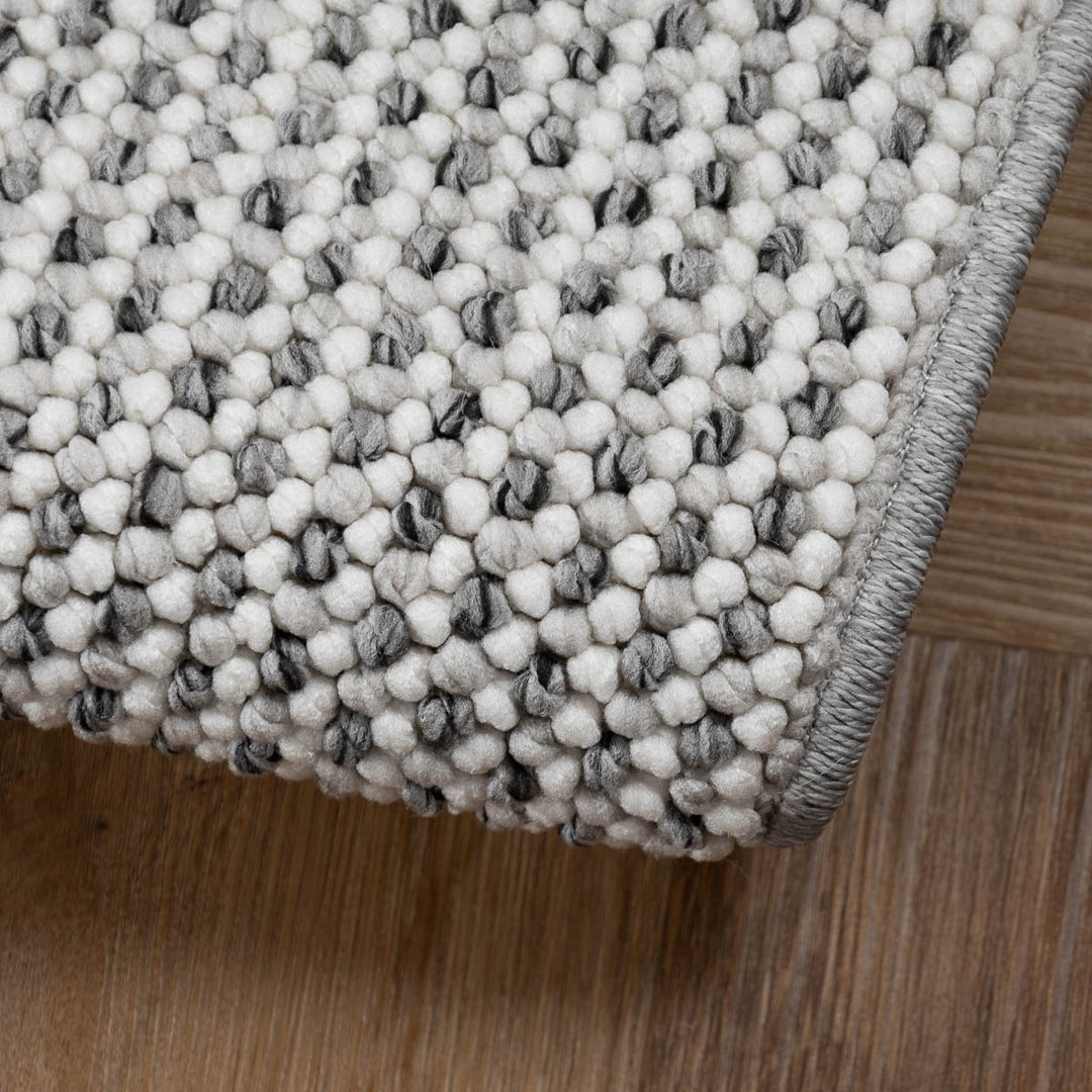 שטיח לופס 01 ראנר אפור כהה/קרם | Loops