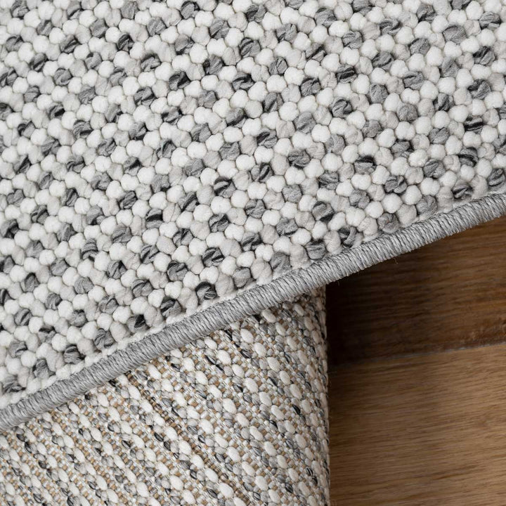 שטיח לופס 01 ראנר אפור כהה/קרם | Loops