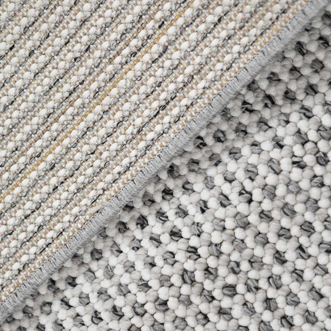 שטיח לופס 01 ראנר אפור כהה/קרם | Loops