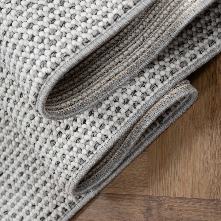 שטיח לופס 01 ראנר אפור כהה/קרם | Loops