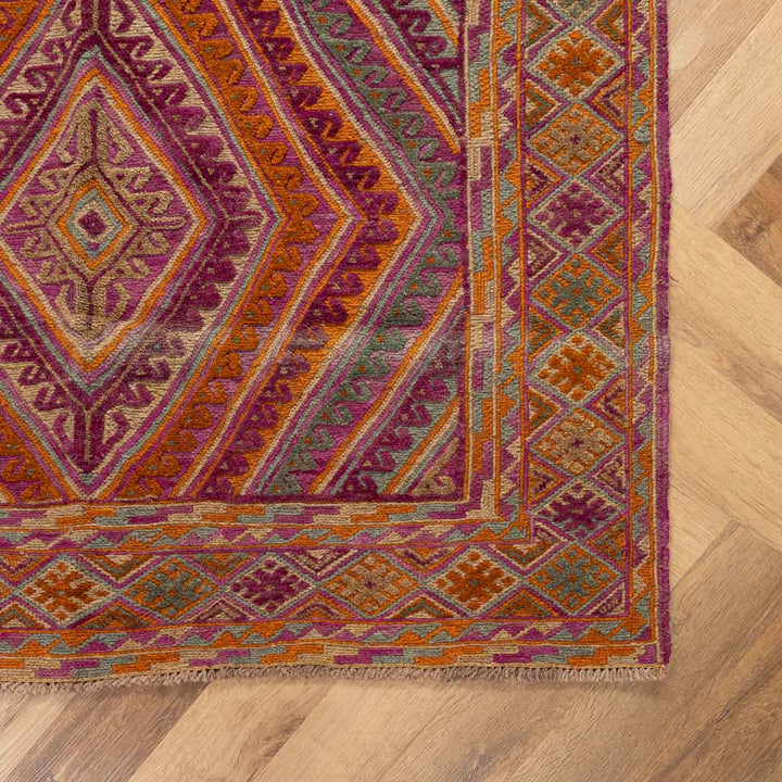 שטיח אוזבקי 00 אדום/כתום 180*150 | Uzbek