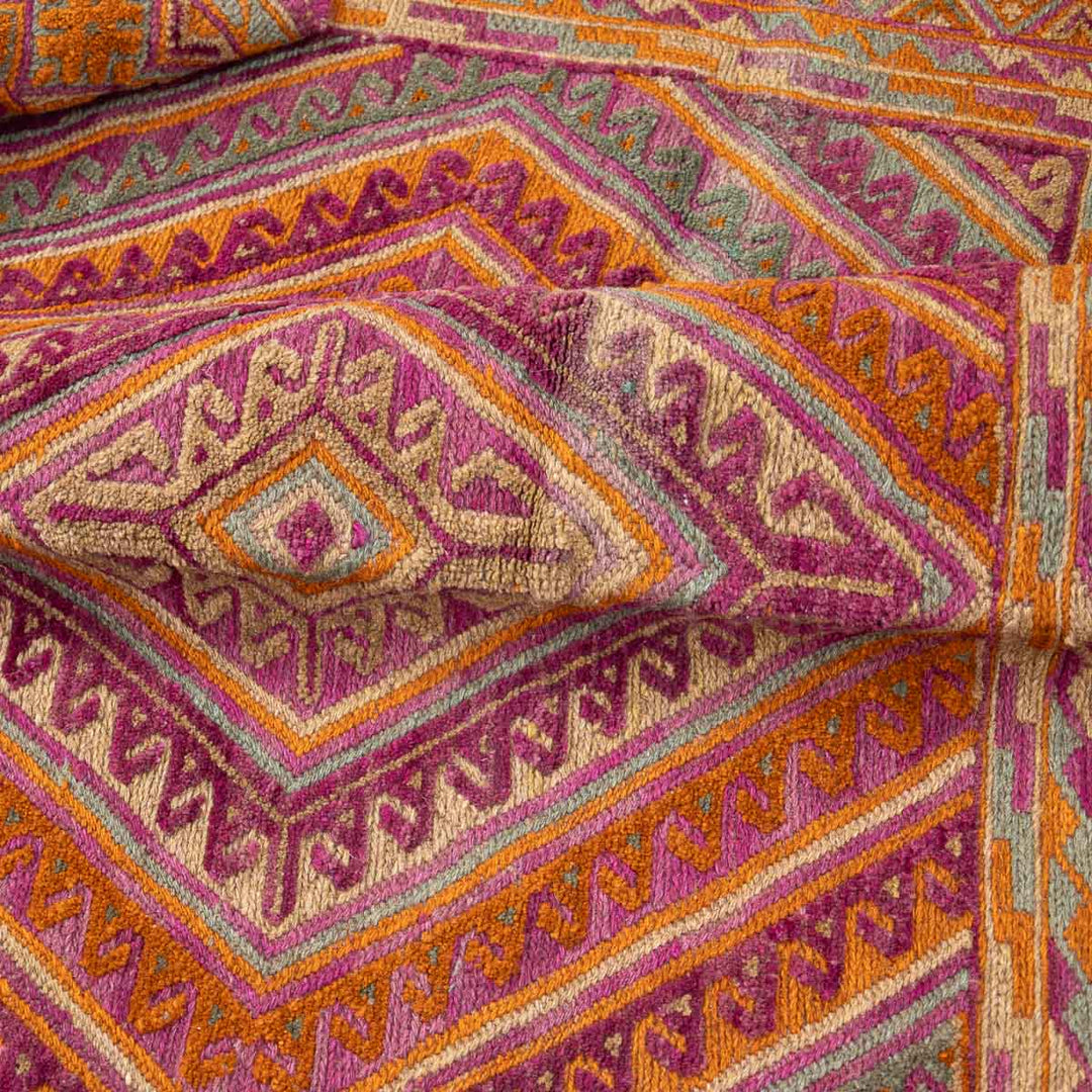 שטיח אוזבקי 00 אדום/כתום 180*150 | Uzbek