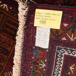 שטיח בלוץ' פרסי אדום 138*86 | Baluch